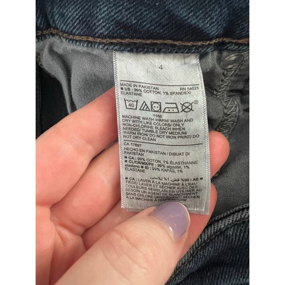 Old Navy O.G. Straight High Rise Jeans Secret Slim Pockets Dark Wash Women's 4 - Picture 5 of 10